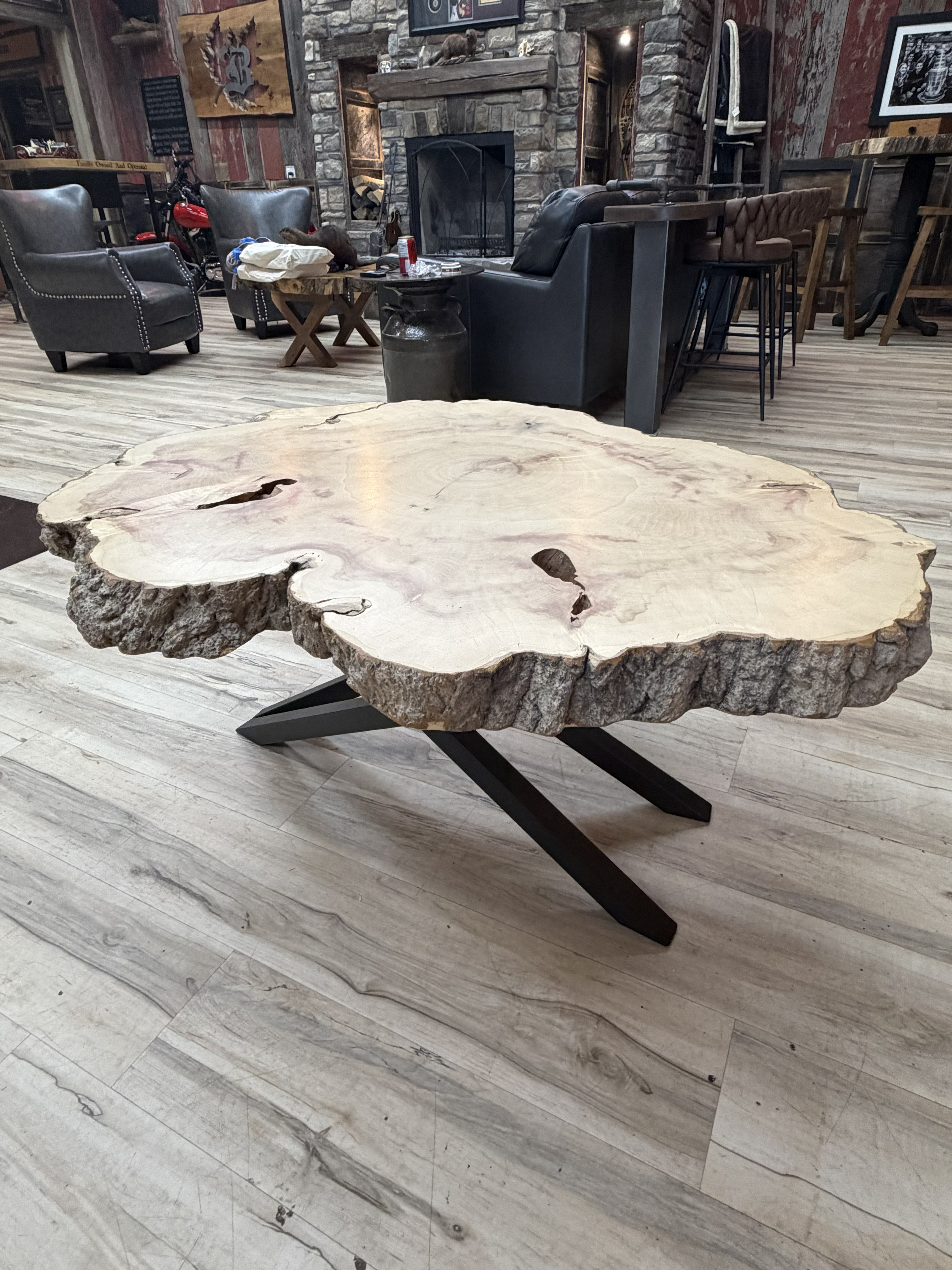 Custom Live Edge Table