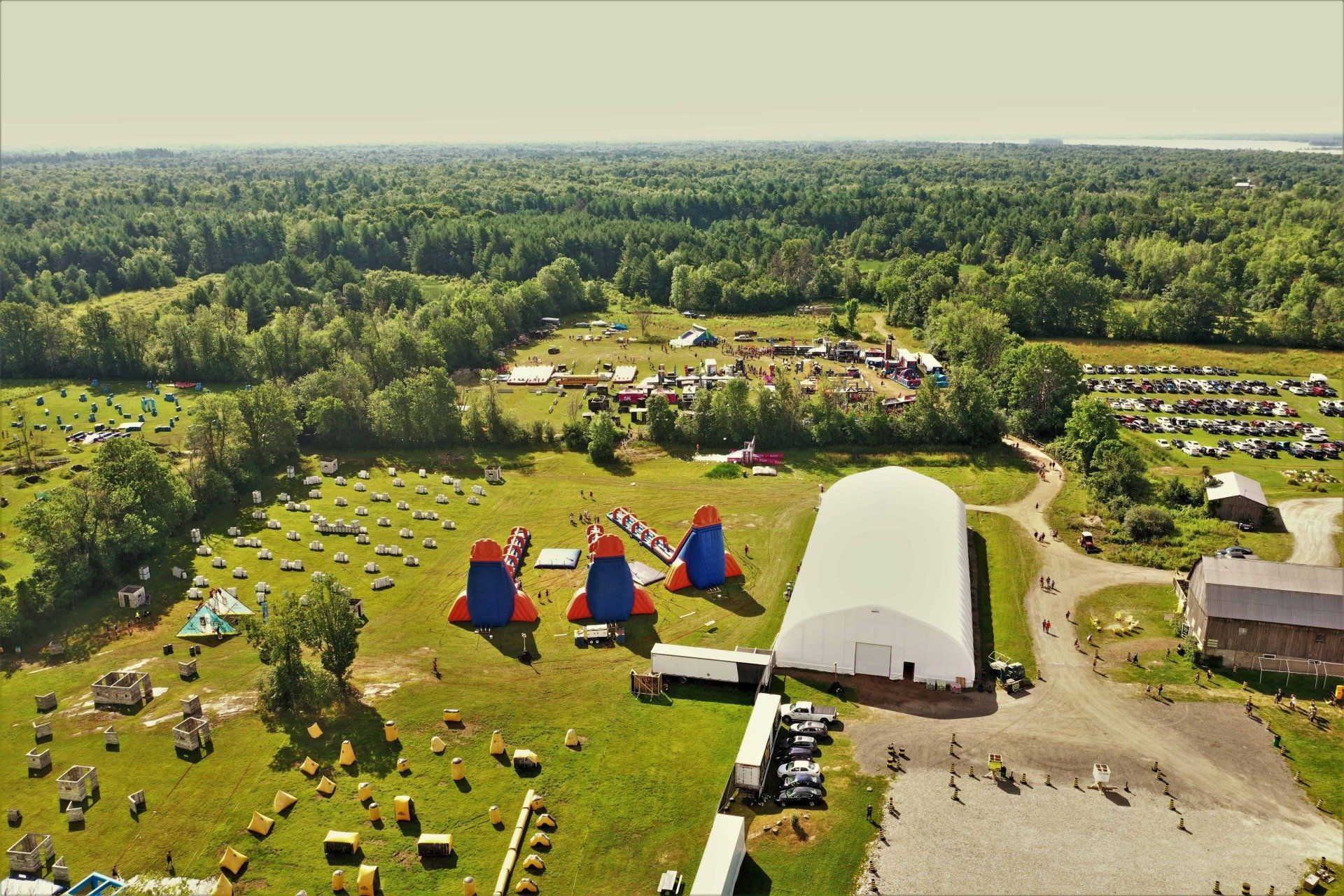 Aerial view of the park