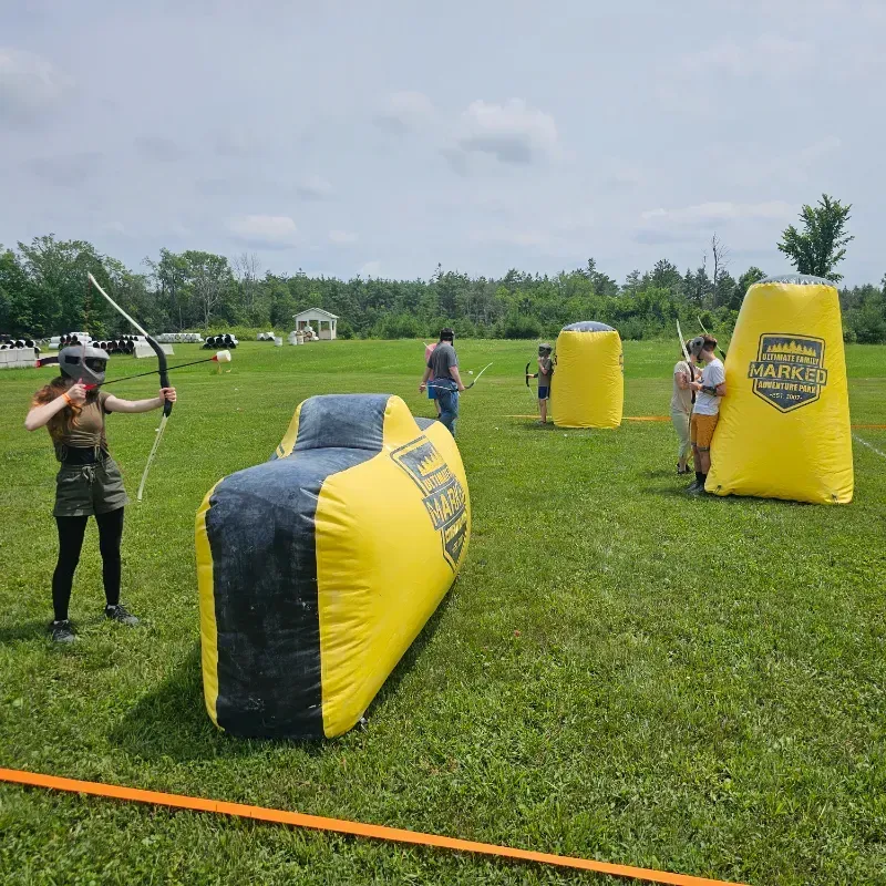 Archery tag players