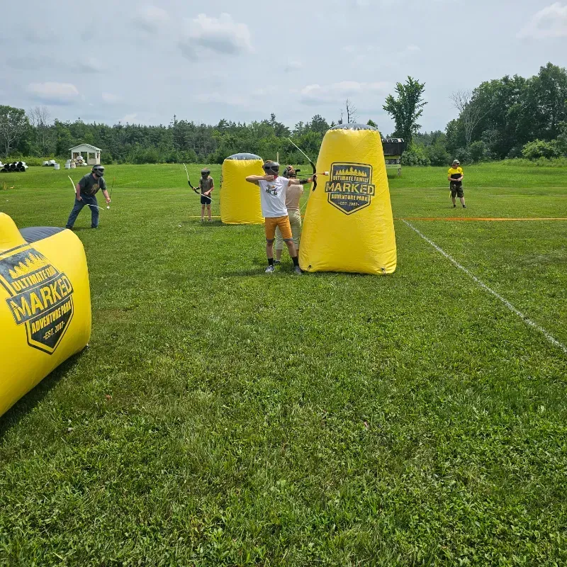 Archery tag players